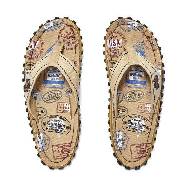 Japonki GUMBIES ISLANDER FLIP-FLOPS UNISEX. Brązowe japonki Gumbies, bez wzorów. Za 89.99 zł.