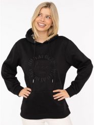 Zwillingsherz Bluza "Wild at heart" w kolorze czarnym rozmiar: L/XL. Czarne bluzy Zwillingsherz, l, bez wzorów, z kapturem. Za 193.70 zł.