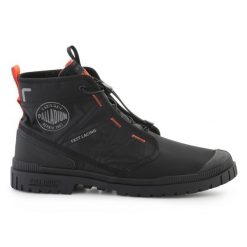 Buty Palladium SP20 Travel Hi 74476-008-M czarne. Czarne buty treningowe bez wzorów, z materiału, bez zapięcia. Za 544.84 zł.