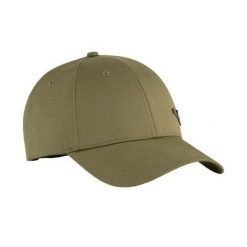 Czapka Z Daszkiem Z Metalowym Logo ESS. Zielone czapki z daszkiem Puma, bez wzorów. Za 100.99 zł.