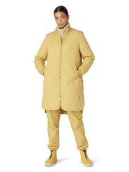 Ilse Jacobsen Płaszcz pikowany w kolorze żółtym rozmiar: 42. Żółte płaszcze Ilse Jacobsen, bez wzorów, bez kaptura. Za 252.99 zł.