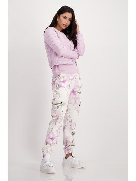 Monari Kurtka pikowana w kolorze jasnoróżowym rozmiar: 40. Różowe kurtki Monari, bez wzorów, bez kaptura. Za 158.47 zł.