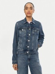 Tommy Jeans Kurtka jeansowa Classic DW0DW19781 Niebieski Regular Fit. Niebieskie kurtki Tommy Jeans, xs, bez wzorów, z bawełny, bez kaptura. Za 699.99 zł.