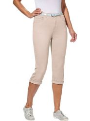 WITT WEIDEN Rybaczki dżinsowe - Skinny fit - w kolorze beżowym rozmiar: 52. Brązowe szorty WITT WEIDEN, bez wzorów, z tkaniny, klasyczne. Za 78.28 zł.