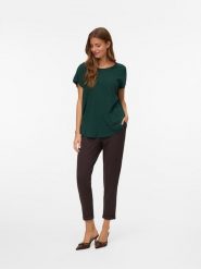 Vero Moda Spodnie materiałowe w kolorze brązowym rozmiar: S/L34. Brązowe spodnie materiałowe Vero Moda, bez wzorów, z materiału. Za 114.95 zł.