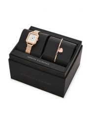 Armani Exchange Zegarek AX7164SET Różowy. Czerwone, analogowe zegarki Armani Exchange. Za 889.99 zł.