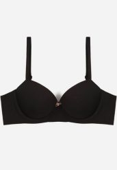 Czarny Gładki Biustonosz o Klasycznym Fasonie Amanei. Czarne biustonosze Renee, bez wzorów. Za 39.99 zł.