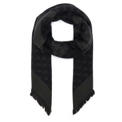 Chusta Guess. Szare chusty Guess, z aplikacjami. Za 194.99 zł.