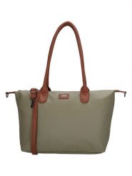 Charm Torebka w kolorze oliwkowym - 42 x 25 x 15 cm rozmiar: onesize. Zielone torby na laptopa Charm, bez wzorów, z materiału, na ramię. Za 117.99 zł.