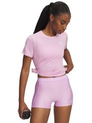 Under Armour Koszulka sportowa "Twist" w kolorze fioletowym rozmiar: S. Różowe t-shirty sportowe Under Armour, s, bez wzorów, z materiału, bez ramiączek, outdoorowe. Za 69.95 zł.