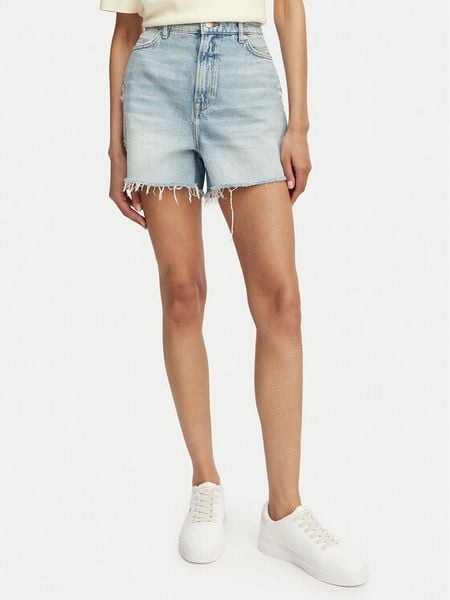 BOSS Szorty jeansowe 50558697 Niebieski jasny Regular Fit. Niebieskie szorty Boss, bez wzorów, z bawełny. Za 339.99 zł.