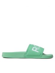 Roxy Klapki ARJL100679 Zielony. Zielone klapki Roxy, bez wzorów, ze skóry, sportowe, bez obcasa, bez zapięcia. Za 99.99 zł.
