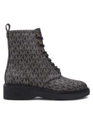 MICHAEL Michael Kors Botki Haskell Bootie 40F2HSFE5B Czarny. Czarne botki MICHAEL Michael Kors, bez wzorów, ze skóry, bez obcasa, na płaskiej podeszwie, bez zapięcia. Za 829.99 zł.