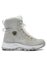 Luhta Botki Luhta Mukava Ms 75570 Szary. Szare botki Luhta, bez wzorów, ze skóry, bez obcasa, na płaskiej podeszwie, bez zapięcia. Za 349.99 zł.