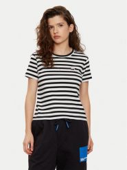 KARL LAGERFELD T-Shirt A1W17099 Czarny Regular Fit. Czarne t-shirty KARL LAGERFELD, s, bez wzorów, z bawełny, bez kołnierzyka, bez ramiączek. Za 239.99 zł.