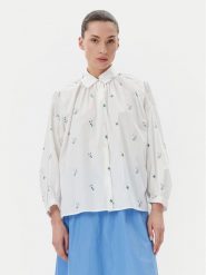 Weekend Max Mara Koszula Gilly 2515111132 Biały Relaxed Fit. Białe koszule Weekend Max Mara, bez wzorów, z bawełny, bez kołnierzyka, bez ramiączek. Za 1,069.00 zł.
