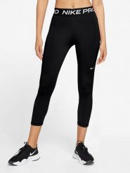 Nike Legginsy sportowe w kolorze czarnym rozmiar: L. Czarne legginsy Nike, l, bez wzorów, z materiału, outdoorowe. Za 154.43 zł.