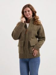 TRAVELIN' Kardigan w kolorze jasnobrązowym rozmiar: XXL. Brązowe swetry Travelin', xxl, bez wzorów, bez ramiączek. Za 304.99 zł.