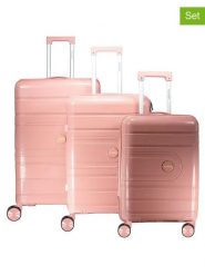 Geographical Norway 3-częściowy zestaw "Savage" w kolorze jasnoróżowym rozmiar: onesize. Różowe walizki Geographical Norway. Za 391.99 zł.