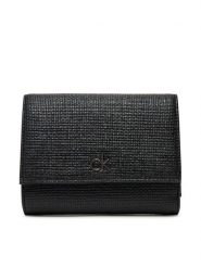 Calvin Klein Portfel Ck Daily Medium Trifold_Tex K60K612945 Czarny. Czarne portfele Calvin Klein, bez wzorów, ze skóry. Za 159.99 zł.