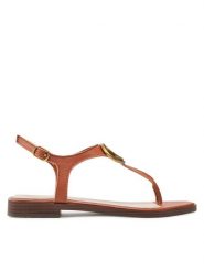 Guess Sandały Miry Made In Italy FL6MRY LEA21 Brązowy. Brązowe sandały Guess, z aplikacjami, ze skóry, bez obcasa, na płaskiej podeszwie, bez zapięcia. Za 419.99 zł.