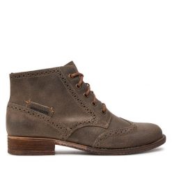 Botki Josef Seibel. Szare botki Josef Seibel, bez wzorów, bez obcasa, na płaskiej podeszwie, bez zapięcia. Za 319.99 zł.