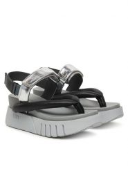 United Nude Sandały Delta Tong 10712977188 Szary. Szare sandały United Nude, bez wzorów, ze skóry, bez obcasa, na koturnie, bez zapięcia. Za 1,229.00 zł.