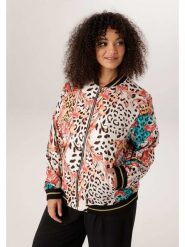 Aniston Kurtka w kolorze kremowym ze wzorem rozmiar: 44. Brązowe kurtki Aniston, bez wzorów, bez kaptura. Za 252.99 zł.