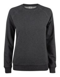 Clique Premium OC Roundneck Women – Bluza damska z bawełny organicznej. Szare bluzy CLIQUE, s, bez wzorów, z bawełny, bez kaptura. Za 235.83 zł.