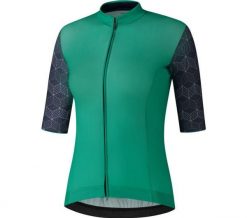 Koszulka z krótkim rękawem W's YURI, zielony. Zielone t-shirty sportowe Shimano, s, bez wzorów, z elastanu, bez ramiączek, rowerowe. Za 282.00 zł.