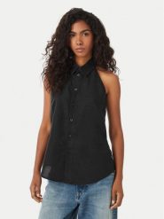G-Star Raw Top Fluid D29383-E515 Czarny Regular Fit. Czarne topy G-Star Raw, xs, bez wzorów, z lyocellu, retro, bez kołnierzyka, bez ramiączek. Za 262.99 zł.