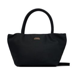 Torebka Tommy Hilfiger. Czarne torebki klasyczne Tommy Hilfiger, bez wzorów, z nylonu, klasyczne, bez dodatków. Za 449.99 zł.
