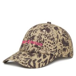 Czapka z daszkiem Juicy Couture. Brązowe czapki z daszkiem Juicy Couture, bez wzorów. Za 99.99 zł.