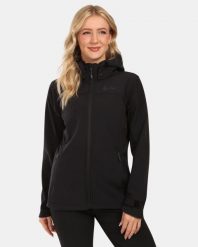 Damska kurtka softshellowa Kilpi RAVIA-W. Czarne kurtki Kilpi, bez wzorów, z materiału, z kapturem. Za 344.59 zł.