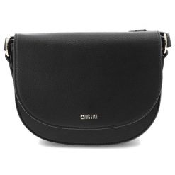 Czarna Damska Torebka Na Ramię Big Star. Czarne torebki klasyczne BIG STAR, bez wzorów, z materiału, eleganckie, na ramię, bez dodatków. Za 161.99 zł.