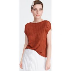 Dzianinowa bluzka - Pomarańczowy. Bluzki Reserved. W wyprzedaży za 29.99 zł.