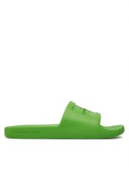 Calvin Klein Jeans Klapki Slide Monogram Debossed Eva YW0YW00102 Zielony. Zielone klapki Calvin Klein Jeans, bez wzorów, z jeansu, bez obcasa, bez zapięcia. Za 109.99 zł.
