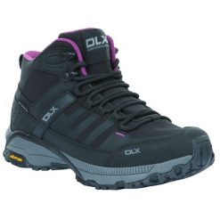 Buty Do Chodzenia Damskie Riona DLX. Czarne trekkingi Trespass, bez wzorów, z materiału, bez zapięcia, trekkingowe. Za 460.99 zł.