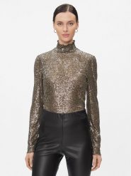 Bruuns Bazaar Bluzka Aniqa BBW3588 Szary Slim Fit. Szare bluzki Bruuns Bazaar, xl, bez wzorów, z syntetyku, bez kołnierzyka, bez ramiączek. Za 639.99 zł.