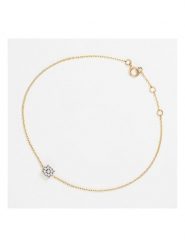 DIAMANTA Złota bransoletka "Simply Diamonds" z diamentami rozmiar: onesize. Żółte bransoletki DIAMANTA, z diamentem, złote. Za 1,065.99 zł.