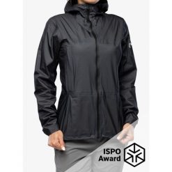 Kurtka przeciwdeszczowa damska Berghaus MTN Guide Hyper Alpha Jacket. Czarne kurtki przeciwdeszczowe Berghaus, bez wzorów, bez kaptura, trekkingowe. Za 944.99 zł.