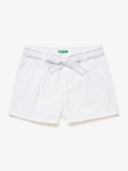 Benetton Szorty w kolorze białym rozmiar: 82. Białe szorty Benetton, bez wzorów, z bawełny. Za 19.91 zł.