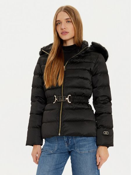 Marciano Guess Kurtka puchowa 4BGL14 7187A Czarny Regular Fit. Czarne kurtki Marciano Guess, z aplikacjami, z puchu, bez kaptura. Za 1,129.00 zł.