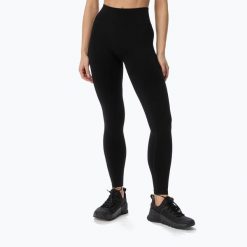 Legginsy treningowe damskie Cardio Bunny Seamless Push-Up. Czarne legginsy Cardio Bunny, bez wzorów, z materiału, długie. Za 94.99 zł.