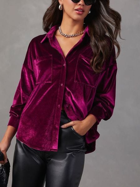 LA Angels Koszula w kolorze bordowym rozmiar: L. Czerwone koszule LA Angels, l, bez wzorów, bez kołnierzyka, bez ramiączek. Za 165.99 zł.