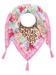 Zwillingsherz Chusta trójkątna "Wild Jungle" ze wzorem - 200 x 95 cm rozmiar: onesize. Chusty Zwillingsherz, z aplikacjami, z materiału. Za 153.71 zł.