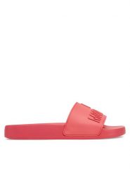 LOVE MOSCHINO Klapki JA28052G1MI15502 Koralowy. Pomarańczowe klapki Love Moschino, bez wzorów, z tworzywa sztucznego, bez obcasa, bez zapięcia. Za 469.99 zł.