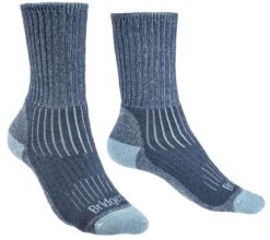 BRIDGEDALE Skarpety damskie HIKE MID MERINO C-L ( 41-43)-Niebieski. Niebieskie skarpetki Bridgedale, bez wzorów, z elastanu. Za 75.50 zł.