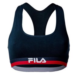 Biustonosz Sportowy Fila Woman Bra FU6048. Niebieskie biustonosze sportowe Fila, bez wzorów. Za 47.99 zł.