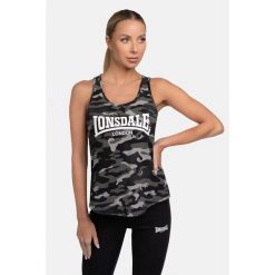 Damski tank top Lonsdale Beaquoy. Szare topy Lonsdale, bez wzorów, sportowe, bez kołnierzyka, bez ramiączek. Za 152.50 zł.